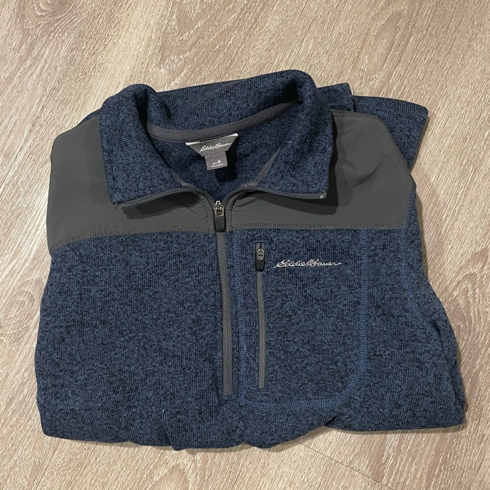 Eddie Bauer Navy 1/4 Zip Pullover